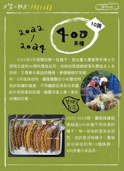 2025 年新年新希望：《臺灣小米種回來！》專書出版預告