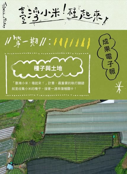 2025 年新年新希望:《臺灣小米種回來!》專書出版預告