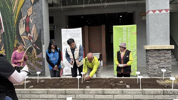 布農族小米保種復育推廣計畫:東埔國小的小米播種儀式